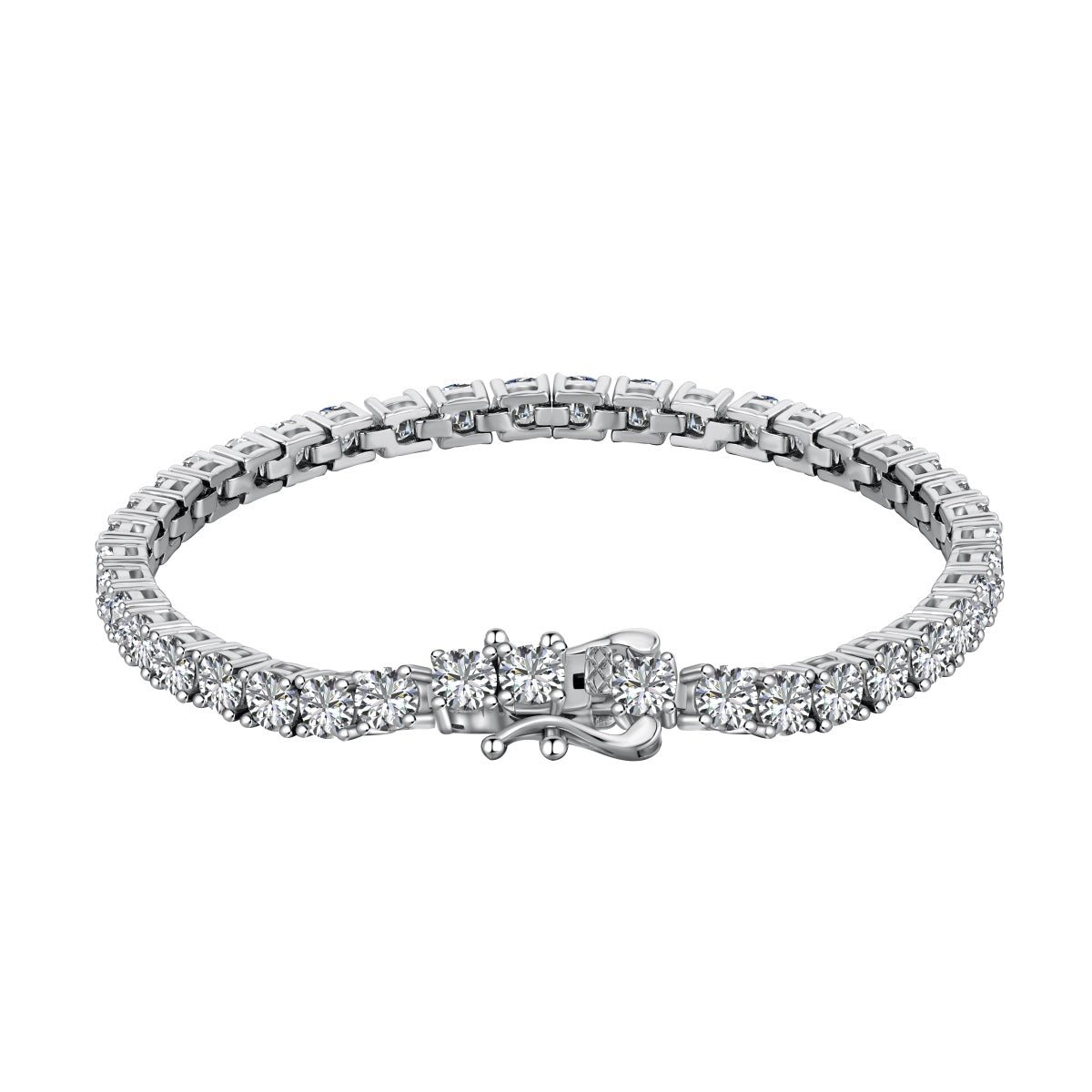 [OAK JURI]Luxurious Ornate Round Cut Tennis Bracelet