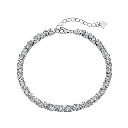 [OAK JURI]Dazzling Romantic Heart Shape Lover Bracelet