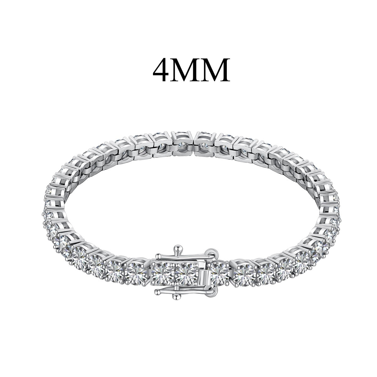[OAK JURI]Radiant Colorful Round Cut Party Bracelet