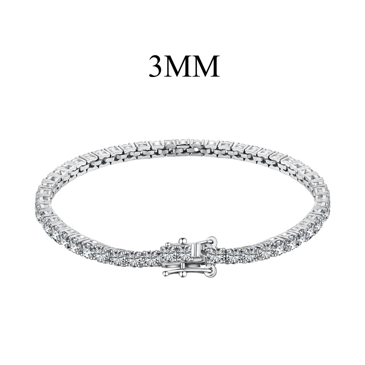 [OAK JURI]Radiant Colorful Round Cut Party Bracelet