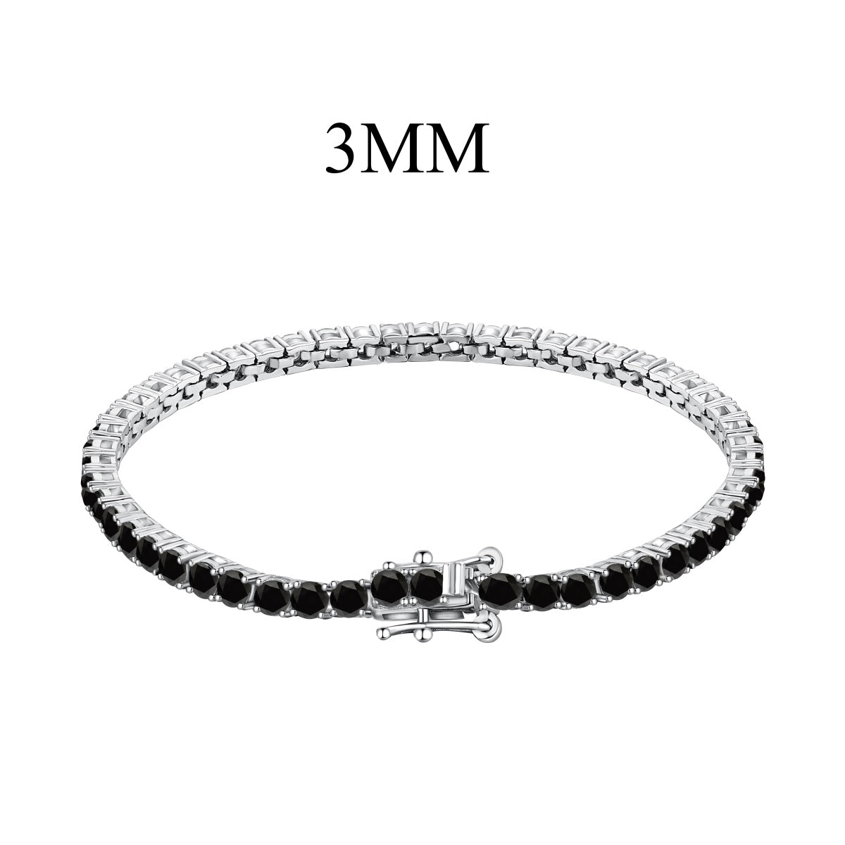 [OAK JURI]Radiant Colorful Round Cut Party Bracelet
