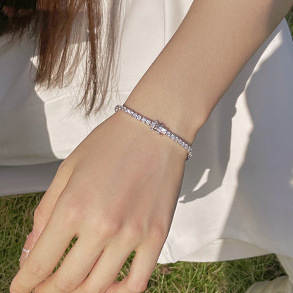 [OAK JURI]Radiant Colorful Round Cut Party Bracelet