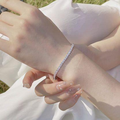 [OAK JURI]Radiant Colorful Round Cut Party Bracelet