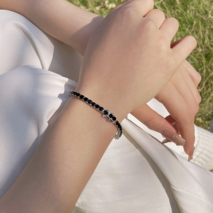 [OAK JURI]Radiant Colorful Round Cut Party Bracelet