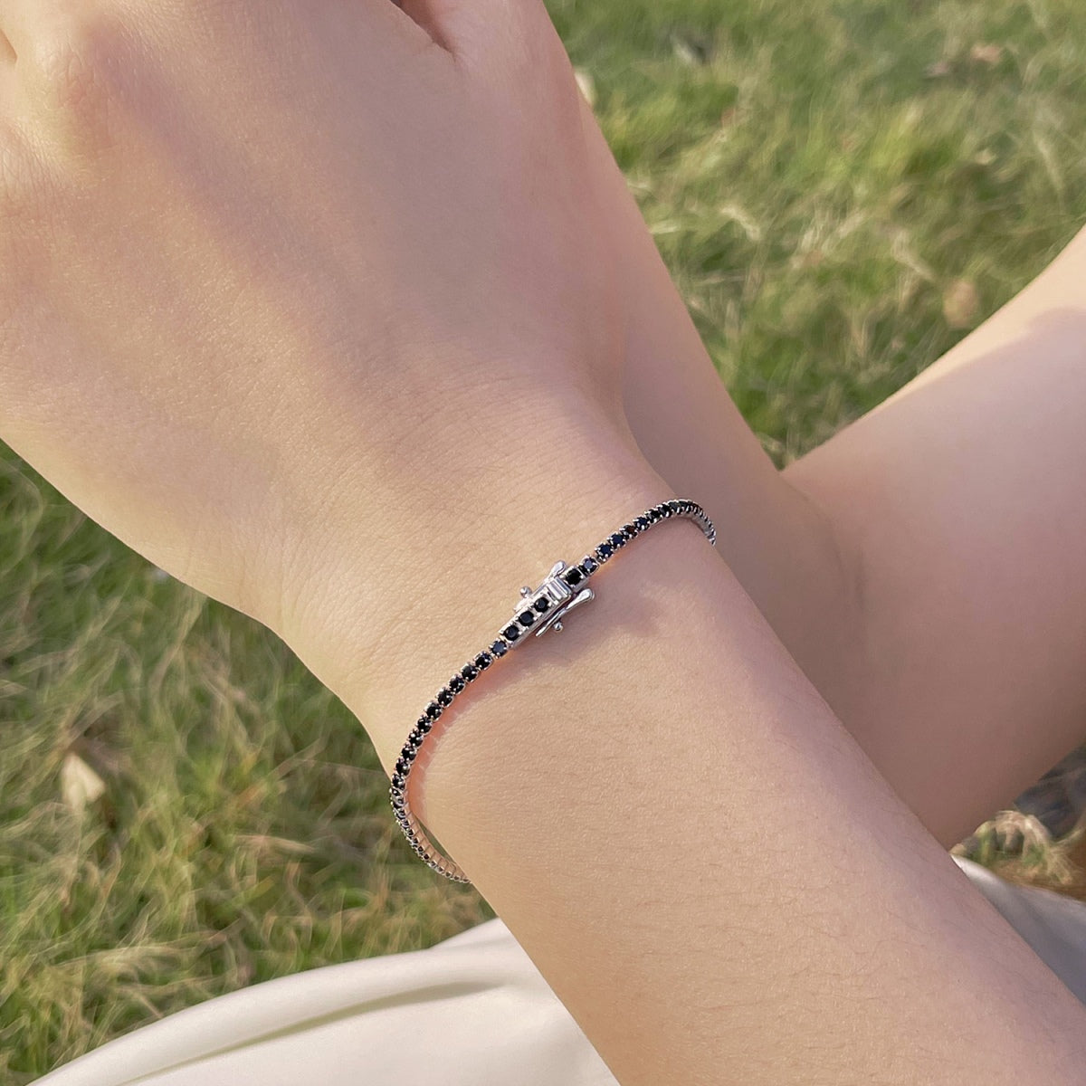 [OAK JURI]Radiant Colorful Round Cut Party Bracelet