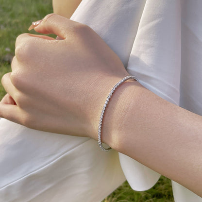 [OAK JURI]Radiant Colorful Round Cut Party Bracelet