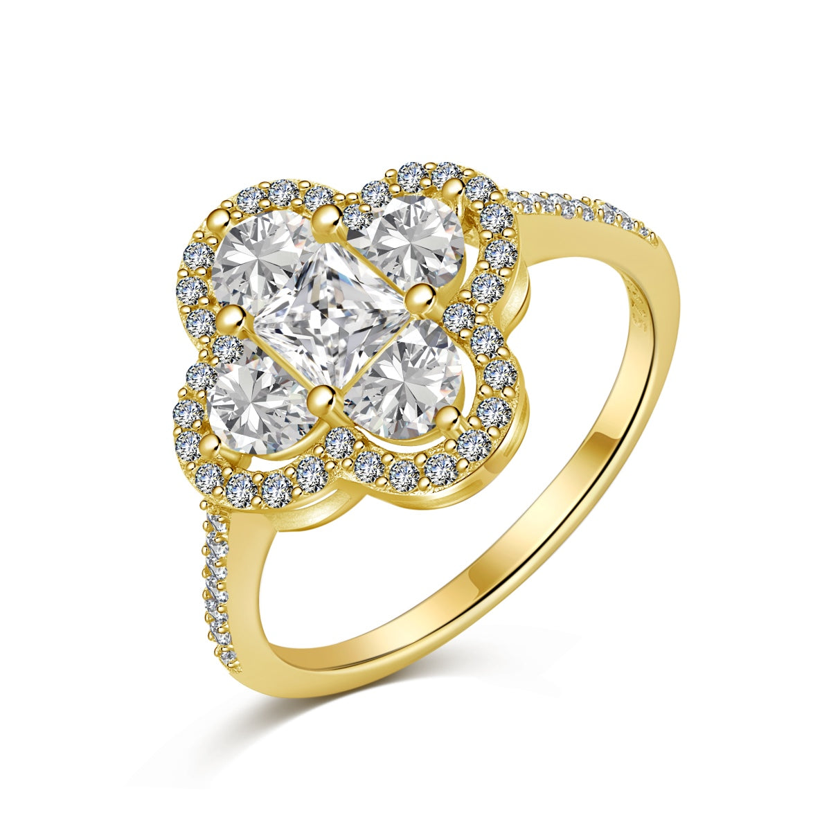 [OAK JURI]Luxurious Eternity Flower Shape Banquet Ring