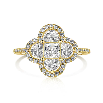[OAK JURI]Luxurious Eternity Flower Shape Banquet Ring