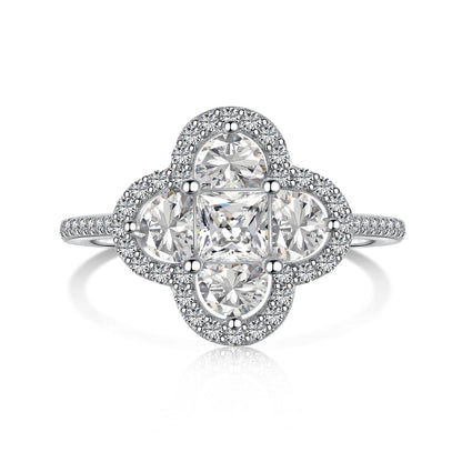 [OAK JURI]Luxurious Eternity Flower Shape Banquet Ring