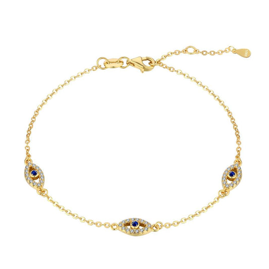 [OAK JURI]Evil Eye Shape Pendent Necklace