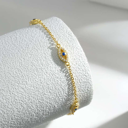 [OAK JURI]Evil Eye Shape Pendent Necklace