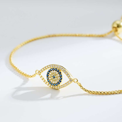 [OAK JURI]Dazzling Eye Shape Necklace
