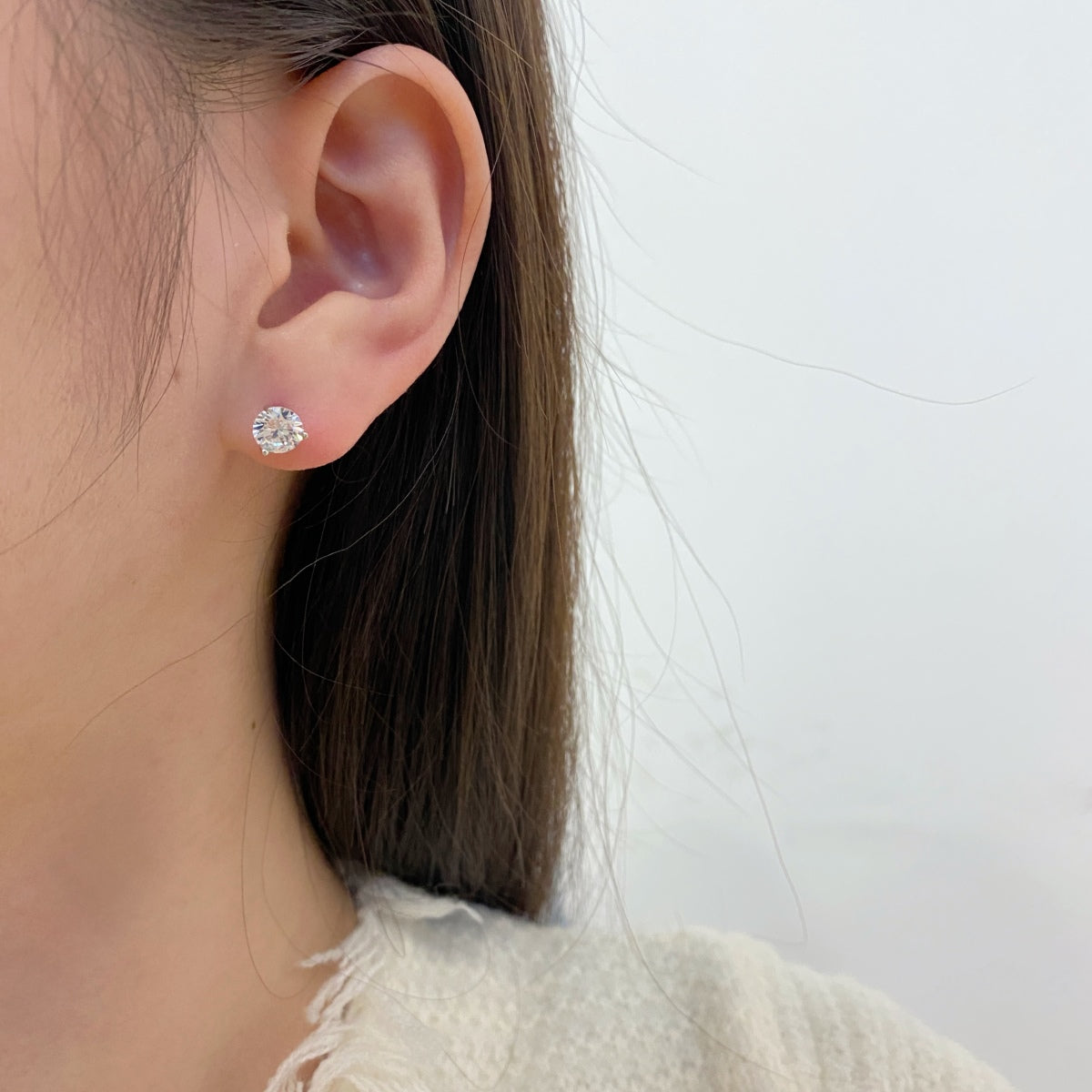 [OAK JURI]Dainty Round Shape Earrings
