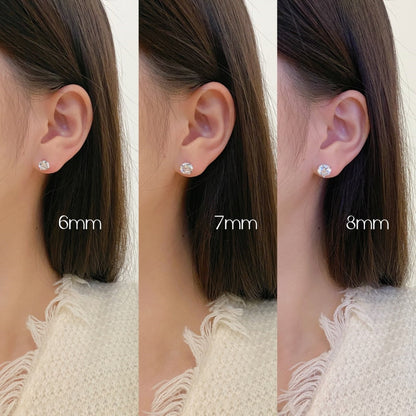 [OAK JURI]Dainty Round Shape Earrings