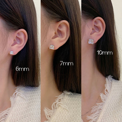 [OAK JURI]Delicate Square Shape Earrings
