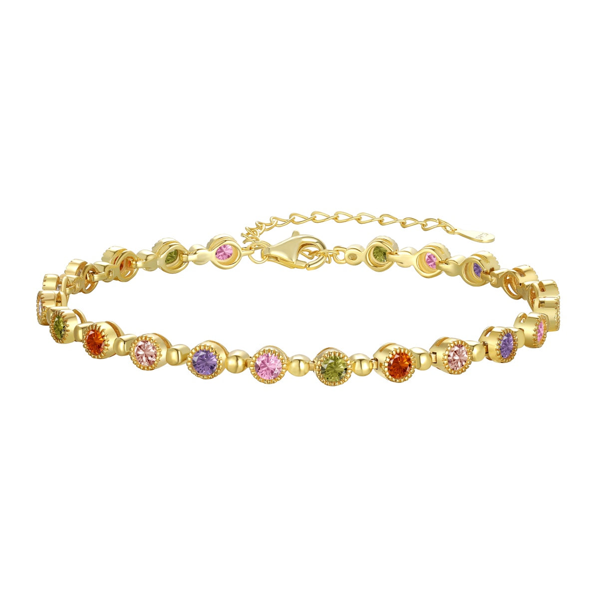 [OAK JURI]Sparkling Exquisite Round Cut Party Bracelet