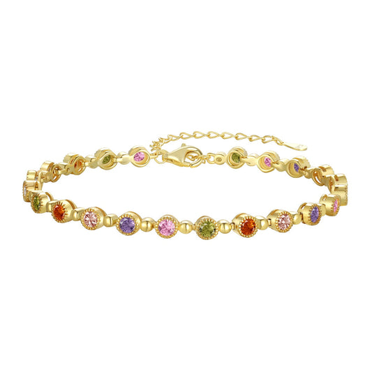 [OAK JURI]Sparkling Exquisite Round Cut Party Bracelet