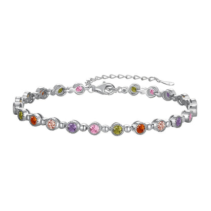 [OAK JURI]Sparkling Exquisite Round Cut Party Bracelet