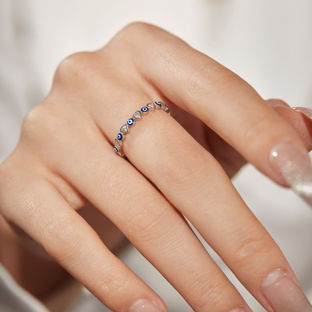 [OAK JURI]Radiant Colorful Round Shape Daily Ring