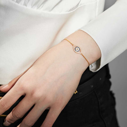 [OAK JURI]Dazzling Eye Shape Necklace