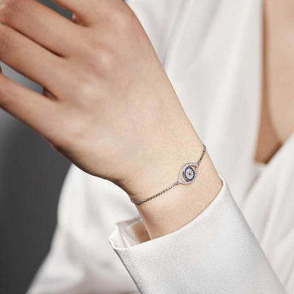 [OAK JURI]Dazzling Eye Shape Necklace