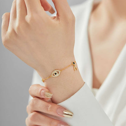 [OAK JURI]Dainty Eye Shape Necklace
