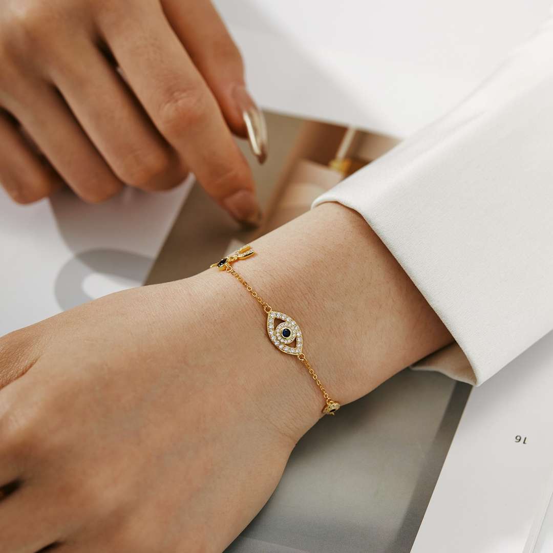 [OAK JURI]Dainty Eye Shape Necklace