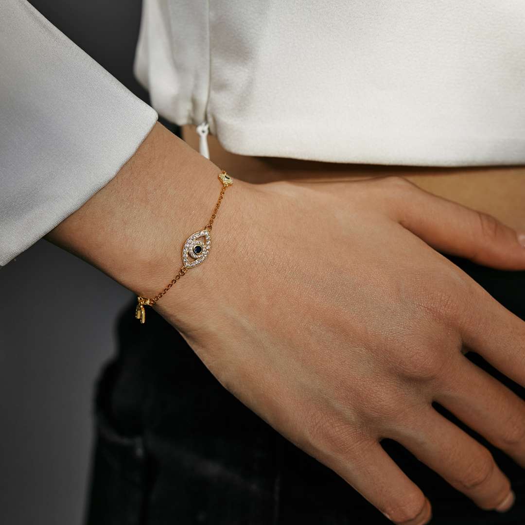 [OAK JURI]Dainty Eye Shape Necklace
