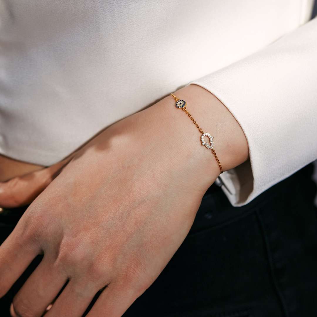 [OAK JURI]Gost Shape & Round Shape Necklace