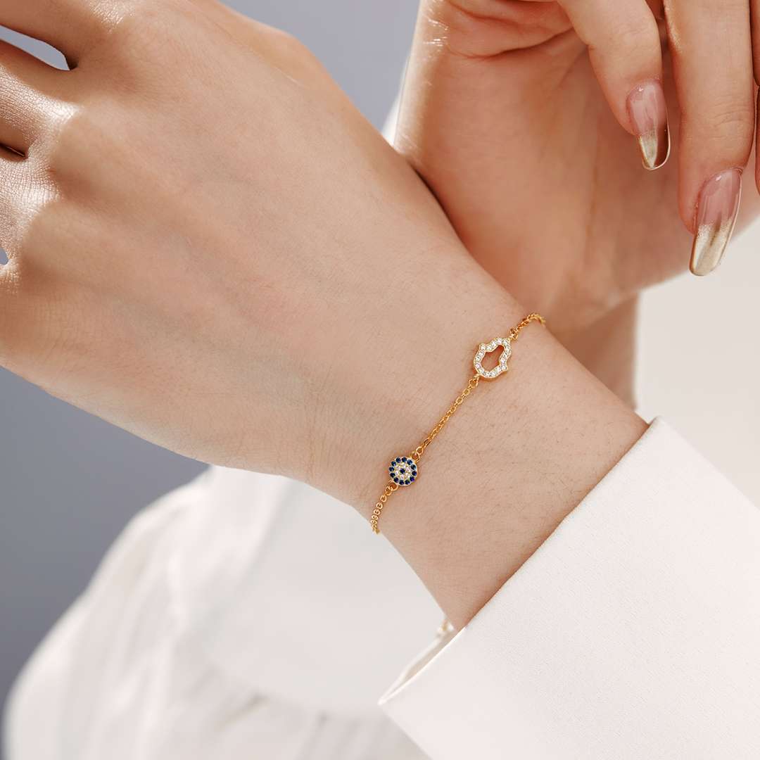 [OAK JURI]Gost Shape & Round Shape Necklace