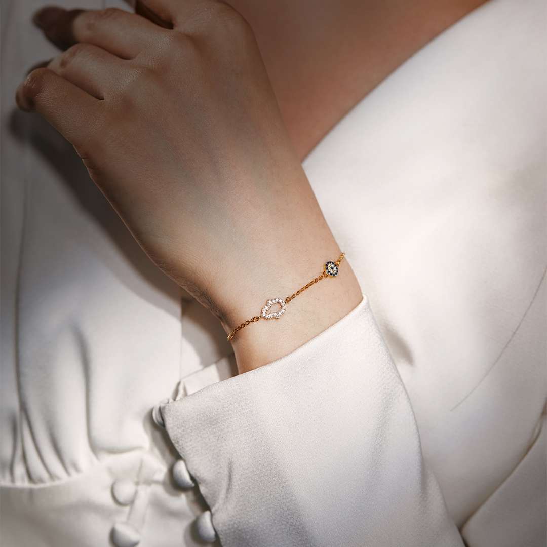 [OAK JURI]Gost Shape & Round Shape Necklace