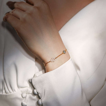 [OAK JURI]Gost Shape & Round Shape Necklace