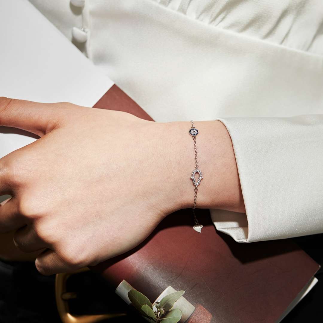 [OAK JURI]Gost Shape & Round Shape Necklace