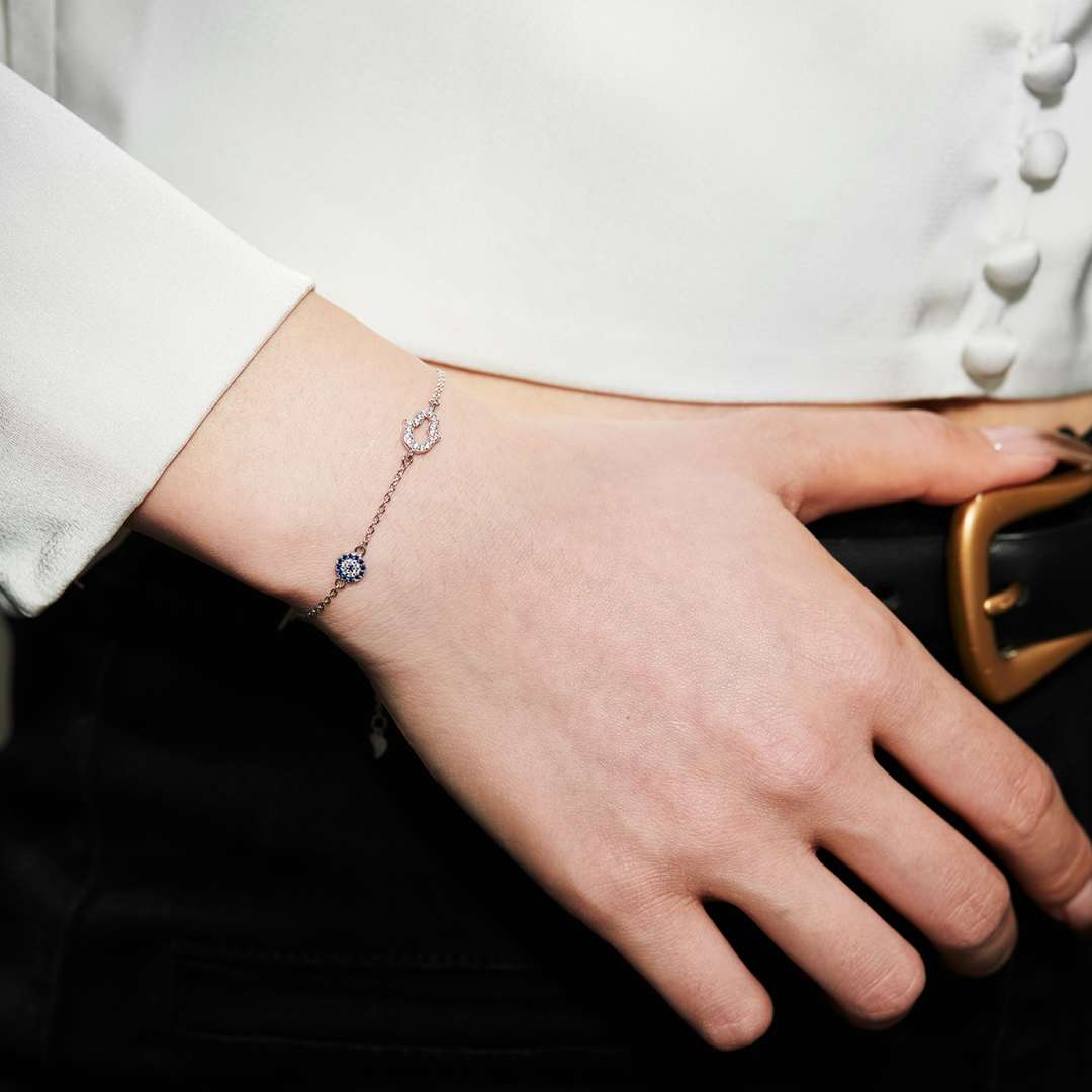[OAK JURI]Gost Shape & Round Shape Necklace