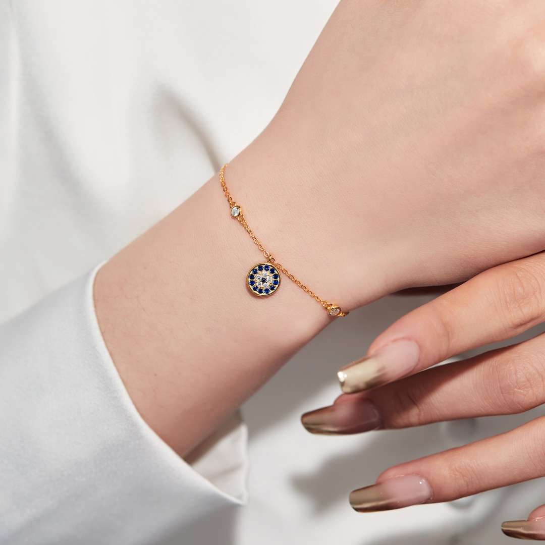 [OAK JURI]Devil's Eye Round Shape Bracelet