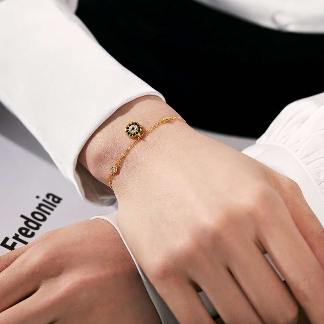 [OAK JURI]Devil's Eye Round Shape Bracelet