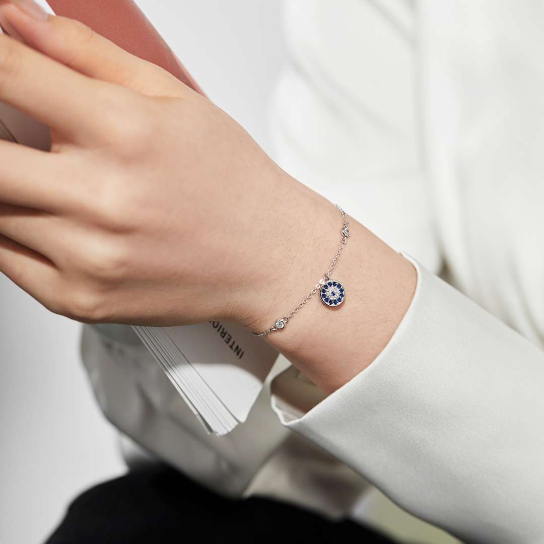 [OAK JURI]Devil's Eye Round Shape Bracelet