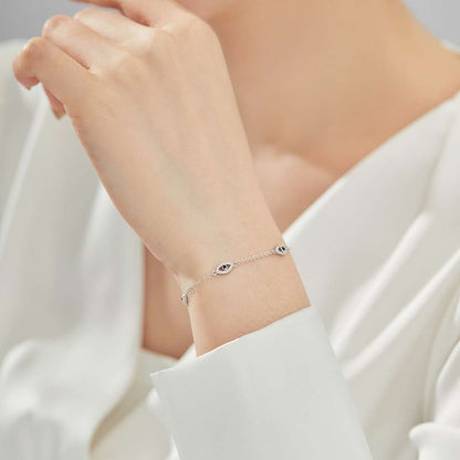 [OAK JURI]Evil Eye Shape Pendent Necklace