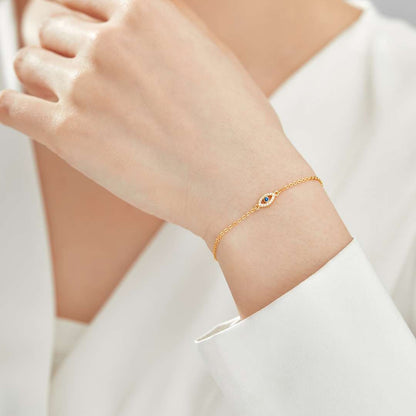 [OAK JURI]Evil Eye Shape Necklace