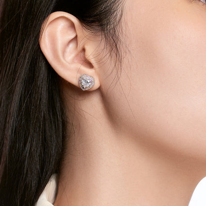 [OAK JURI]Dazzling Heart Shape Lover Earrings
