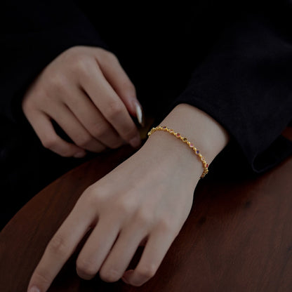 [OAK JURI]Sparkling Exquisite Round Cut Party Bracelet