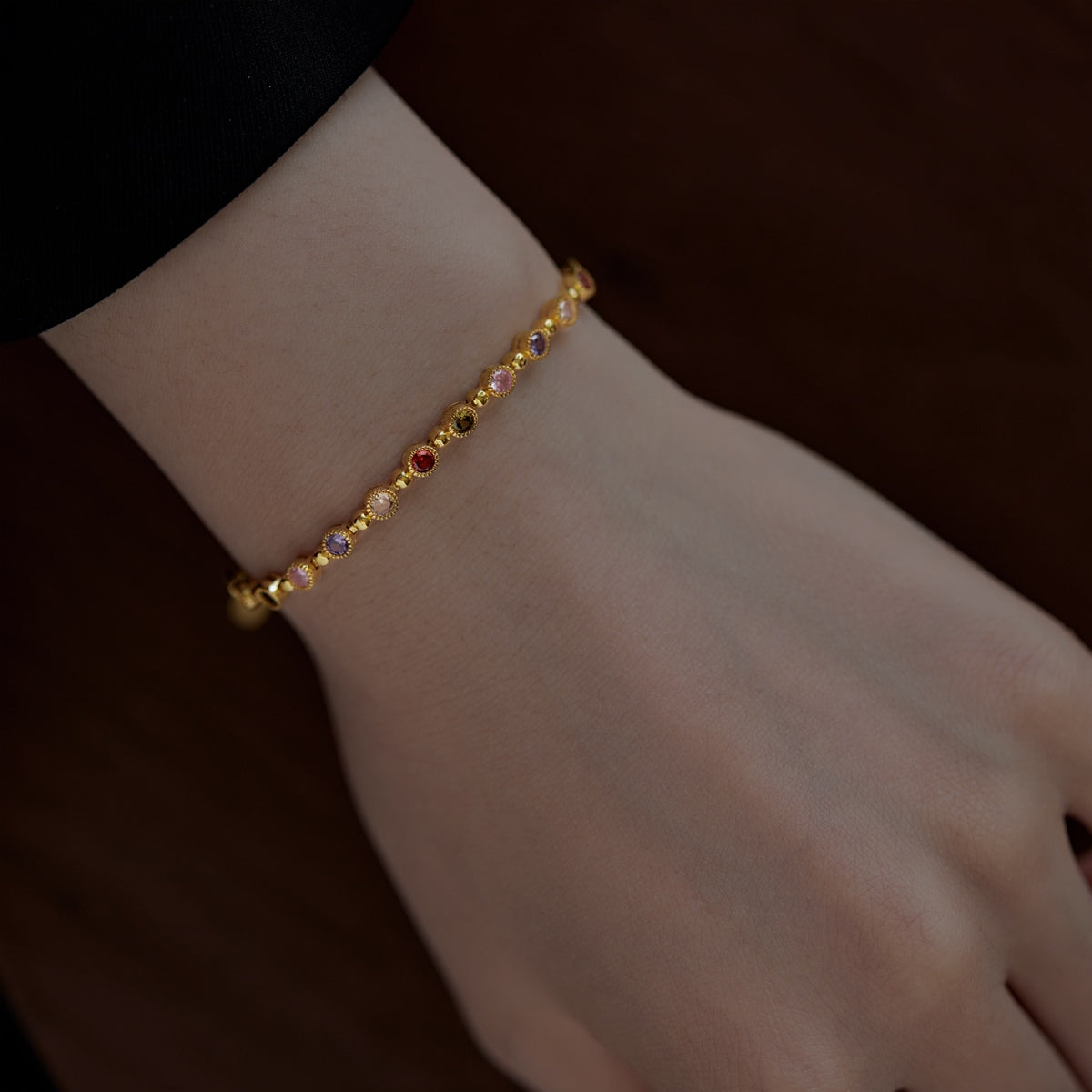 [OAK JURI]Sparkling Exquisite Round Cut Party Bracelet