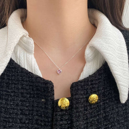 [OAK JURI]Ornate Heart Shape Necklace