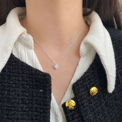 [OAK JURI]Ornate Heart Shape Necklace