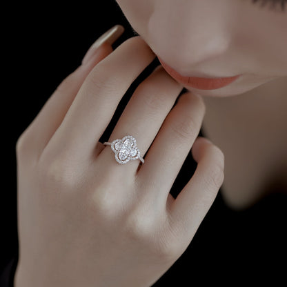 [OAK JURI]Luxurious Eternity Flower Shape Banquet Ring