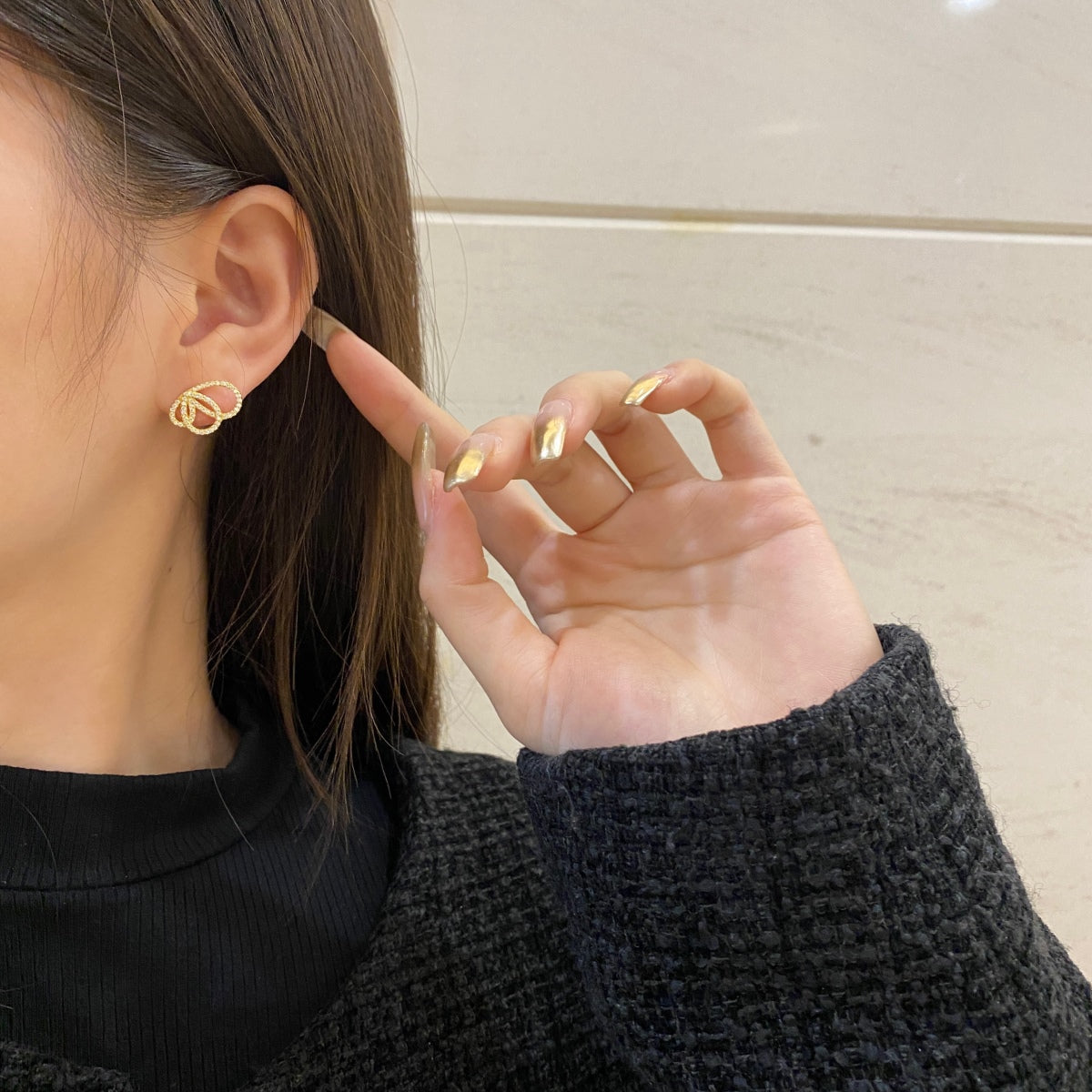 [OAK JURI]Exquisite Butterfly Shape Earrings