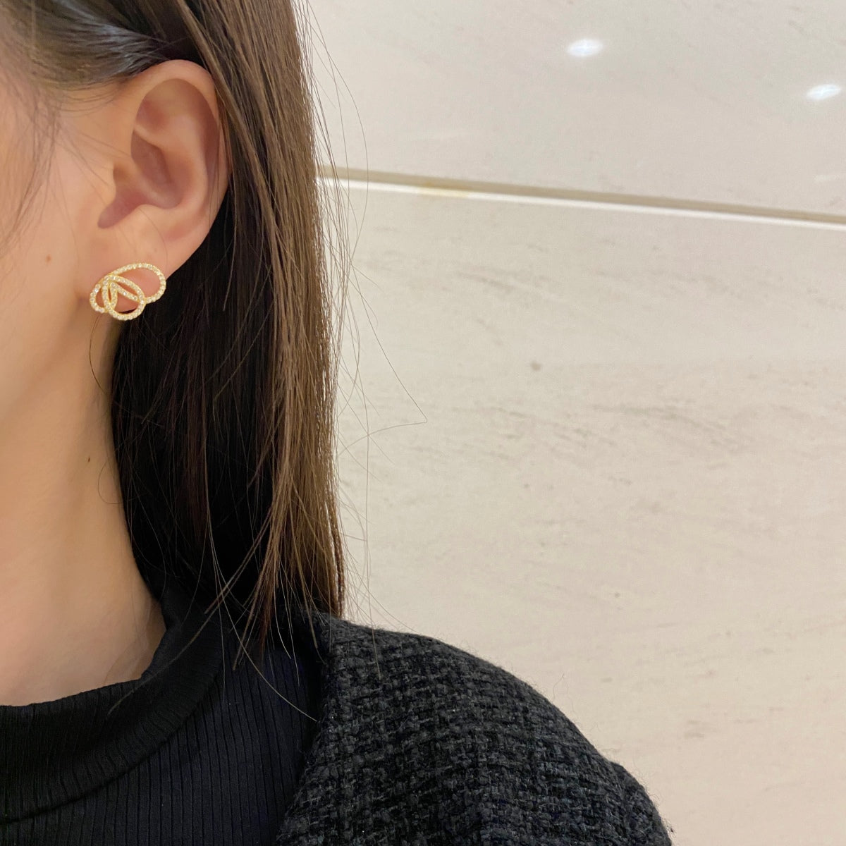 [OAK JURI]Exquisite Butterfly Shape Earrings