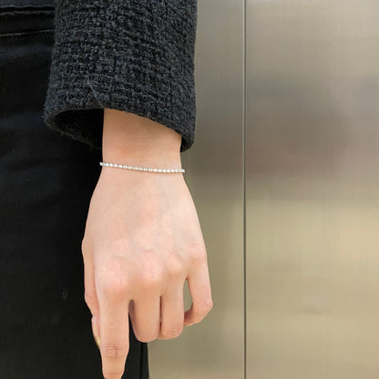 [OAK JURI]Elegant Emerald Cut Daily Bracelet