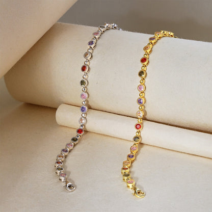 [OAK JURI]Sparkling Exquisite Round Cut Party Bracelet