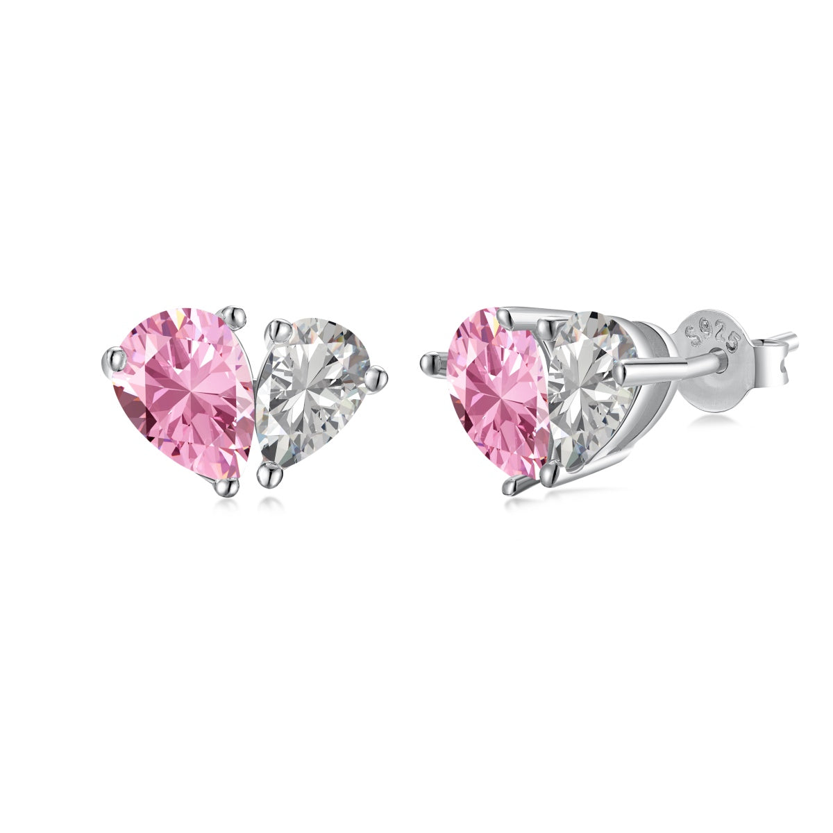 [OAK JURI]Dazzling Elegant Heart Cut Lover Earrings